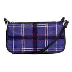 Purple Heather Plaid Shoulder Clutch Bags by allthingseveryone