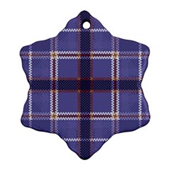 Purple Heather Plaid Ornament (snowflake) by allthingseveryone