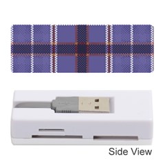 Purple Heather Plaid Memory Card Reader (stick)  by allthingseveryone