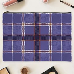 Purple Heather Plaid Cosmetic Bag (xxxl)  by allthingseveryone