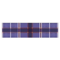 Purple Heather Plaid Satin Scarf (oblong) by allthingseveryone