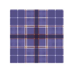 Purple Heather Plaid Small Satin Scarf (square) by allthingseveryone