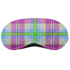 Pink And Blue Plaid Sleeping Masks by allthingseveryone