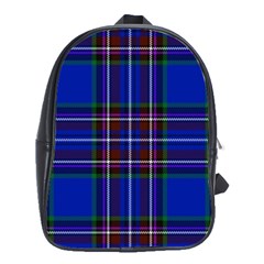 Bright Blue Plaid School Bag (large) by allthingseveryone