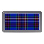 Bright Blue Plaid Memory Card Reader (Mini) Front