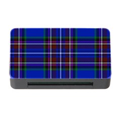 Bright Blue Plaid Memory Card Reader With Cf by allthingseveryone