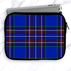 Bright Blue Plaid Apple Ipad 2/3/4 Zipper Cases by allthingseveryone