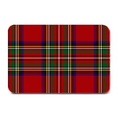 Red Tartan Plaid Plate Mats by allthingseveryone