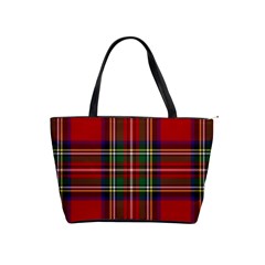 Red Tartan Plaid Shoulder Handbags by allthingseveryone