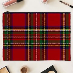 Red Tartan Plaid Cosmetic Bag (xxxl)  by allthingseveryone