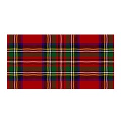 Red Tartan Plaid Satin Wrap by allthingseveryone