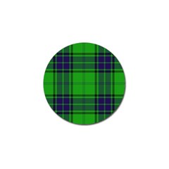 Green And Blue Plaid Golf Ball Marker by allthingseveryone