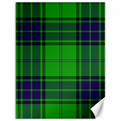 Green And Blue Plaid Canvas 18  X 24   by allthingseveryone