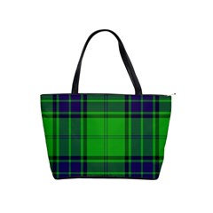 Green And Blue Plaid Shoulder Handbags by allthingseveryone