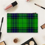 Green And Blue Plaid Cosmetic Bag (Medium)  Back