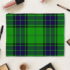 Green And Blue Plaid Cosmetic Bag (xl) by allthingseveryone