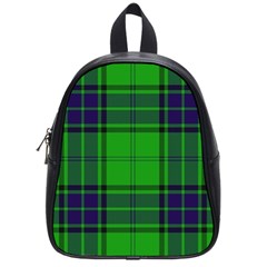 Green And Blue Plaid School Bag (small) by allthingseveryone