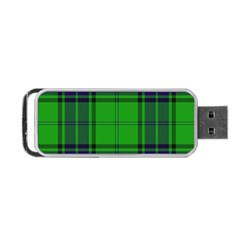 Green And Blue Plaid Portable Usb Flash (one Side) by allthingseveryone