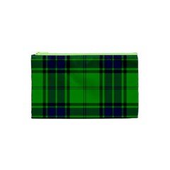 Green And Blue Plaid Cosmetic Bag (xs) by allthingseveryone