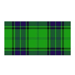 Green And Blue Plaid Satin Wrap by allthingseveryone