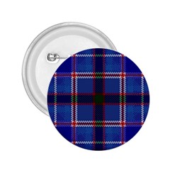 Blue Heather Plaid 2 25  Buttons by allthingseveryone