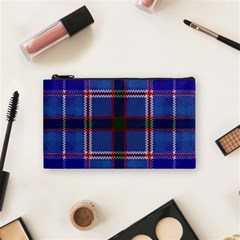 Blue Heather Plaid Cosmetic Bag (small)  by allthingseveryone