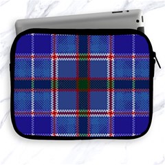 Blue Heather Plaid Apple Ipad 2/3/4 Zipper Cases by allthingseveryone