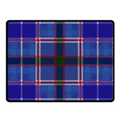 Blue Heather Plaid Double Sided Fleece Blanket (small)  by allthingseveryone