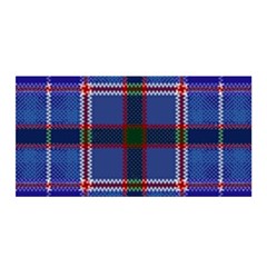 Blue Heather Plaid Satin Wrap by allthingseveryone