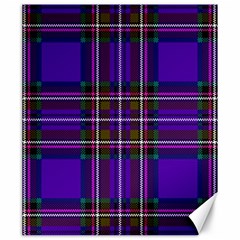 Purple Tartan Plaid Canvas 20  X 24   by allthingseveryone