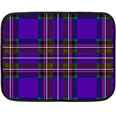 Purple Tartan Plaid Double Sided Fleece Blanket (mini)  by allthingseveryone