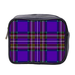 Purple Tartan Plaid Mini Toiletries Bag 2-side by allthingseveryone