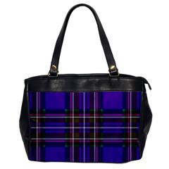 Purple Tartan Plaid Office Handbags by allthingseveryone