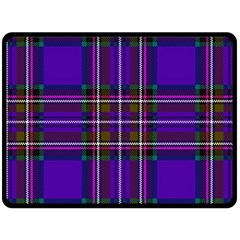 Purple Tartan Plaid Fleece Blanket (large)  by allthingseveryone