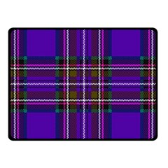 Purple Tartan Plaid Fleece Blanket (small) by allthingseveryone