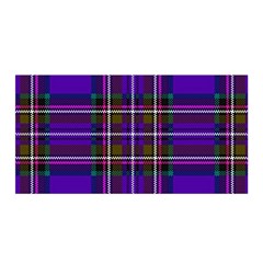 Purple Tartan Plaid Satin Wrap by allthingseveryone