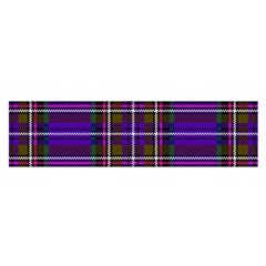 Purple Tartan Plaid Satin Scarf (oblong) by allthingseveryone