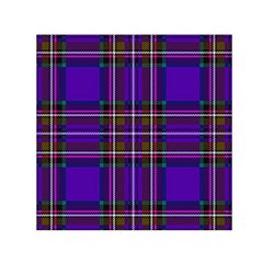 Purple Tartan Plaid Small Satin Scarf (square) by allthingseveryone