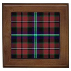 Purple And Red Tartan Plaid Framed Tiles by allthingseveryone