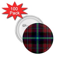 Purple And Red Tartan Plaid 1 75  Buttons (100 Pack)  by allthingseveryone