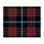 Purple And Red Tartan Plaid Small Glasses Cloth (2-Side) Front