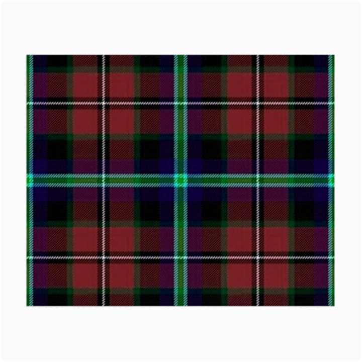 Purple And Red Tartan Plaid Small Glasses Cloth (2-Side)