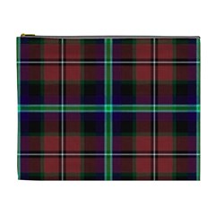 Purple And Red Tartan Plaid Cosmetic Bag (xl) by allthingseveryone