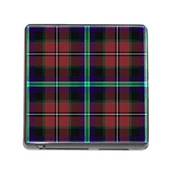 Purple And Red Tartan Plaid Memory Card Reader (square) by allthingseveryone