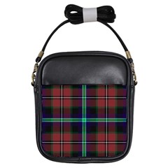 Purple And Red Tartan Plaid Girls Sling Bags by allthingseveryone