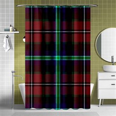 Purple And Red Tartan Plaid Shower Curtain 48  X 72  (small)  by allthingseveryone