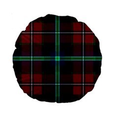 Purple And Red Tartan Plaid Standard 15  Premium Round Cushions by allthingseveryone