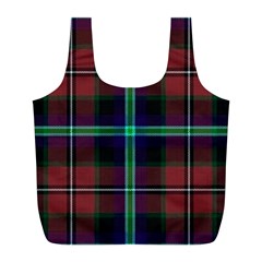 Purple And Red Tartan Plaid Full Print Recycle Bags (l)  by allthingseveryone