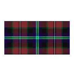 Purple And Red Tartan Plaid Satin Wrap by allthingseveryone