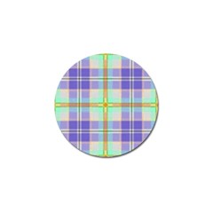 Blue And Yellow Plaid Golf Ball Marker (10 Pack) by allthingseveryone